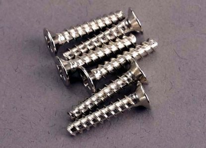 Picture of Traxxas 2649 Screws, 3x15mm countersunk self-tapping (6)