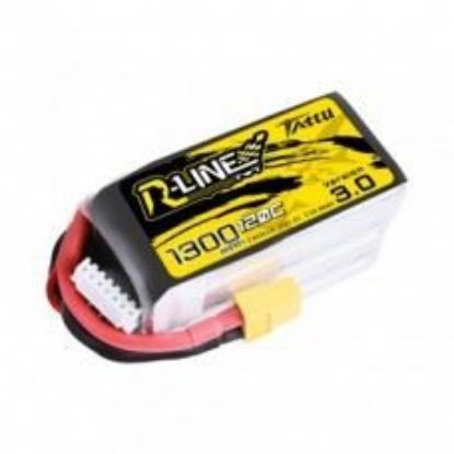 Picture of Tattu R-Line Version 3.0 1300mAh 22.2V 120C 6S1P Lipo Battery Pack with XT60 Plug