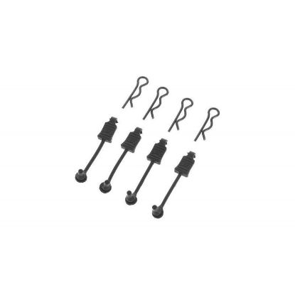 Picture of Arrma AR390178/ARAC3447 Body Clip Retainer 1/8 Scale Black (4)