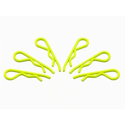 Picture of Arrowmax AM-103118 Body Clip 1/8 - Fluorescent Yellow (6)