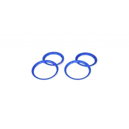 Picture of LOSI LOSB7029 Beadlock Set, Inner & Outer Blue (2): 5TT