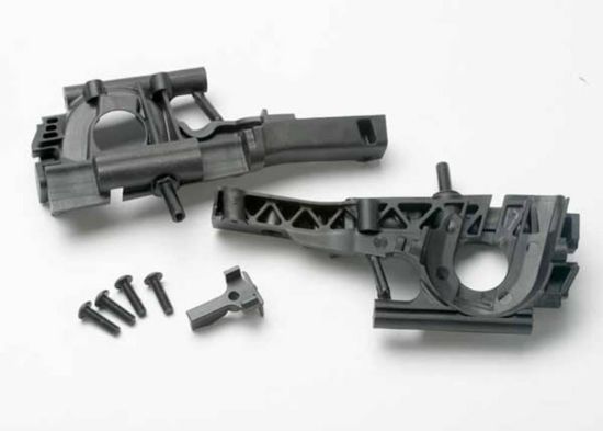 Picture of Traxxas 5330 - Bulkhead, Front (L&R Halves)/ Diff Retainer/ 4X14Mm Bcs