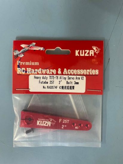 Picture of KUZA KAG0S74F V2 Futaba/Savox HD Servo Horn (55mm/2in) (RED)