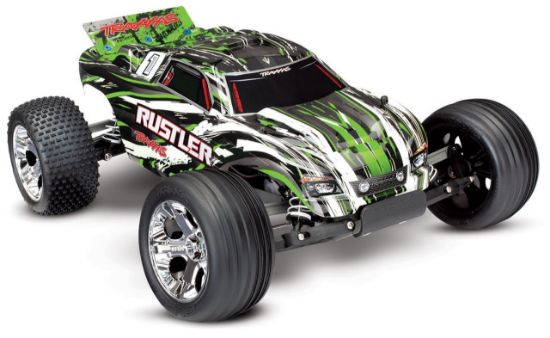 Picture of Traxxas 37054-1 1/10 Rustler RTR w/XL-5 ESC w/iD Connector- Green