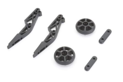 Picture of Cen Racing CKR0502 Reeper Wheelie Bar Plastic Parts. (Bracket 2pcs, Wheel 2pcs)