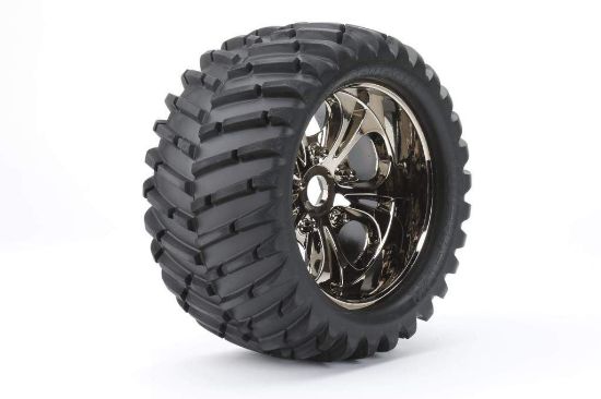 Picture of Cen Racing CKR0505 V-Pattern Wheels & Tires (Pre-Glued) Pair