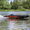 Picture of Proboat PRB08043T1 Blackjack 42" 8S Brushless Catamaran RTR: Black/Orange 55+ Mph