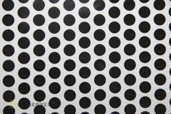 Picture of Oracover  41-010-071-002 iron-on film - width: 60 cm - length: 2 m White - Black Spots