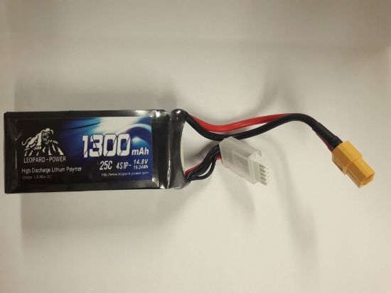 Picture of Leopard Power 4s 14.8v 1300mah 30c Lipo Battery EC3