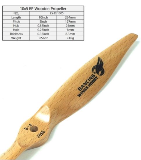 Picture of Dancing Wings LS-DJ1005 10x5 Wooden Propeller