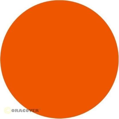 Picture of Oracover 21-065-002  iron-on film - width: 60 cm - length: 2 m Fluorescent Signal Orange