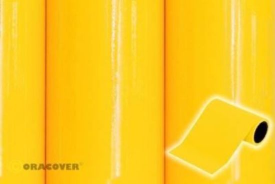 Picture of Oratrim 27-033-002 decorative film - width: 9,5 cm - length: 2 m cadmium yellow