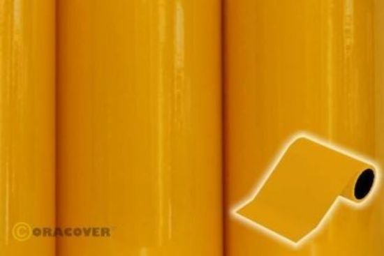 Picture of Oratrim 27-230-002 decorative film - width: 9,5 cm - length: 2 m Scale cub yellow