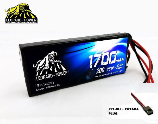 Picture of Leopard Power 2S 6.6v 1700mah 20c Life Battery with Futaba Plug
