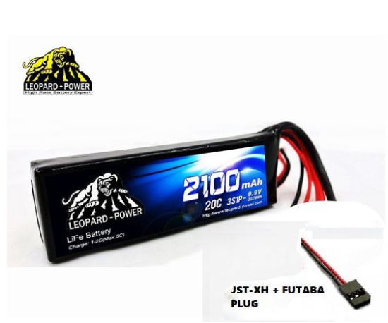 Picture of Leopard Power 3S 9.9v 2100mah 20c Life Battery with Futaba