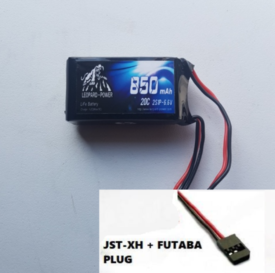 Picture of Leopard Power 2S 6.6v 850mah 20c Life Battery with Futaba Plug