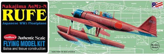 Picture of Guillow's GUI 0507 Nakajima A6M2-N Ruff Floatplane Balsa Wood Model Kit