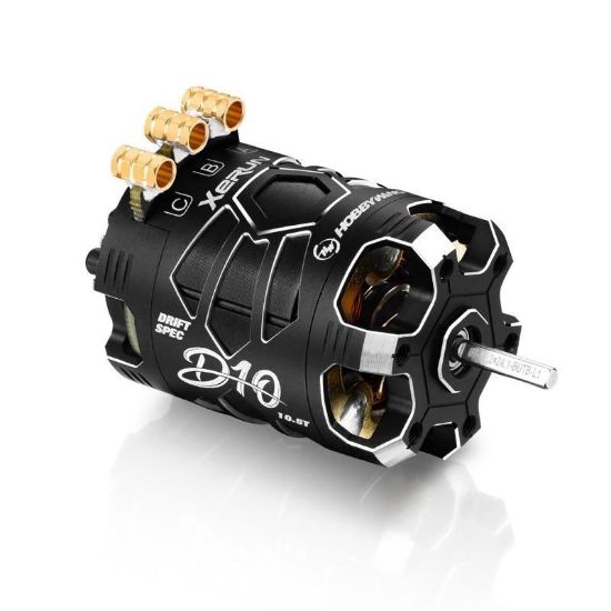 Picture of Hobbywing 30401134 XeRun D10-10.5T Black Drift Spec RC Brushless Motor- Black