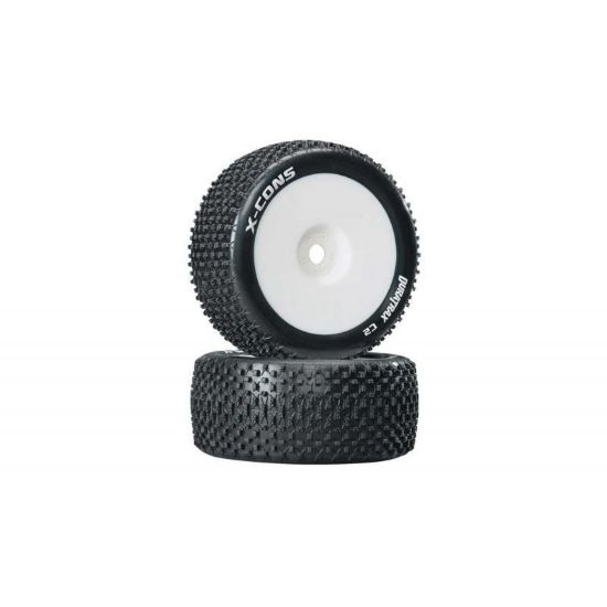 Picture of Duratrax DTXC3660 1/8 X-Cons Truggy Tire C2 Mounted 0 Offset (2)
