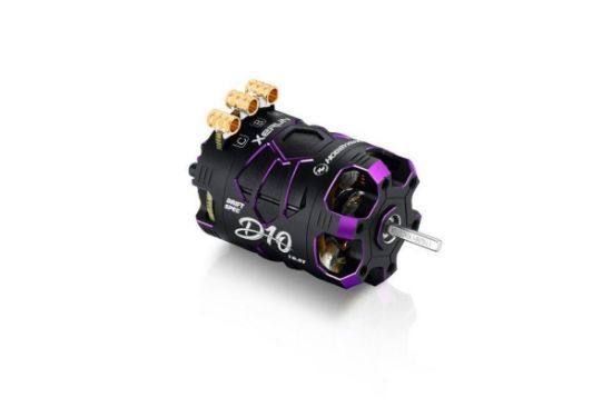 Picture of Hobbywing 30401136 XeRun D10-10.5T Black Drift Spec RC Brushless Motor- Purple