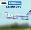 Picture of Dynam DY8935V2BL Cessna 310 Grand Cruiser V2 with flaps 1280mm PNP Blue