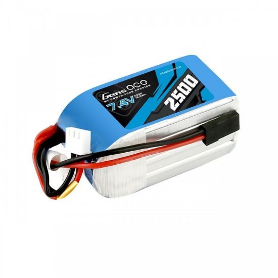 Picture of Gens Ace GA2500-2S-RX-H  2500mAh 2S 7.4v Hump RX Pack JR Plug Suit 1/8th Buggy RX Box