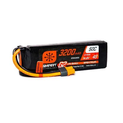 Picture of Spektrum SPMX324S50 4S 14.8V 3200mAh  Smart G2 LiPo 50C; IC3