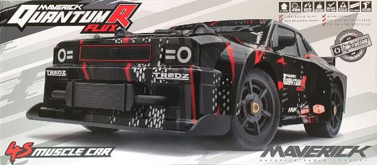 Picture of Maverick MV150350 QuantumR FLUX 1/8 4WD Brushless Muscle Car RTR- Black