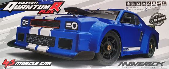 Picture of Maverick MV150310 QuantumR FLUX 1/8 4WD Brushless Muscle Car RTR- Blue