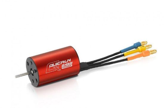 Picture of Hobbywing HH30404001 Quicrun 2435SL 4500KV G2 Sensorless Brushless Motor Red- D2.3mm Shaft