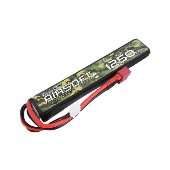 Picture of Gens Ace GA1200-2S25-AS 1200mAh 25C 2S 7.4v Airsoft Gun Lipo Battery- Deans Plug