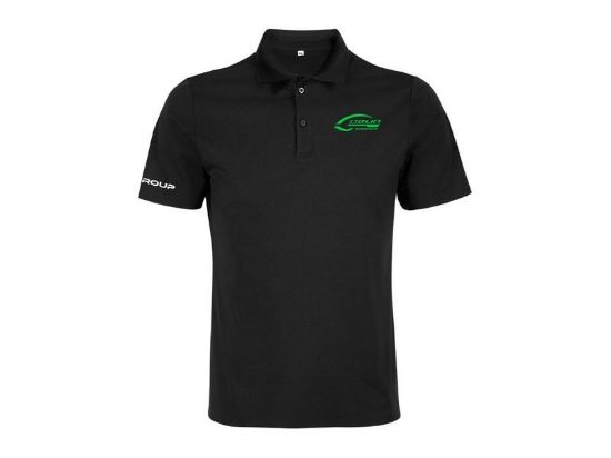 Picture of SAB Group HM065-XXL  Black Polo Shirt - Size (3 x Extra Large)