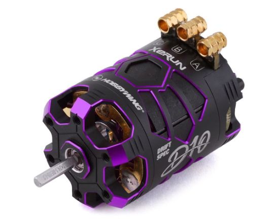 Picture of Hobbywing 30401139 Xerun D10 Drift Motor - 13.5T (2900kv)- Spirit Purple Edition