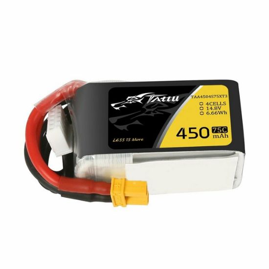 Picture of Tattu 4S45075C 4S 14.8V 450mAh 75C Lipo Battery XT30