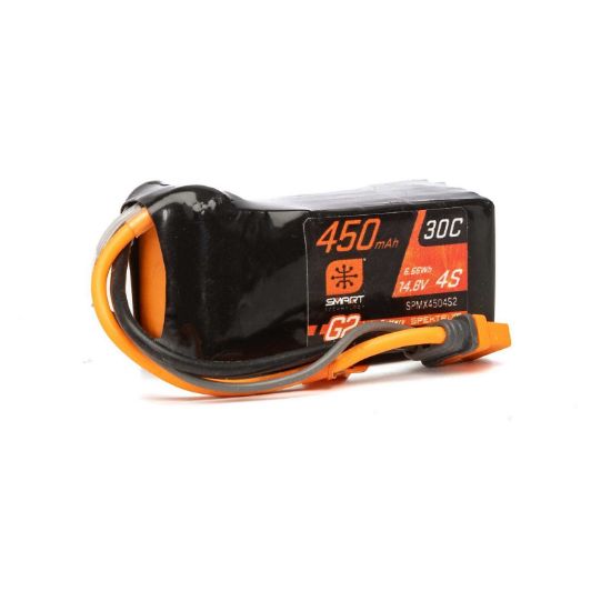 Picture of Spektrum SPMX4504S2 450mAh 4S 14.8V Smart G2 LiPo Battery 30C; IC2