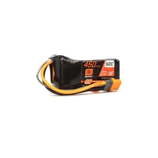 Picture of Spektrum 3S 11.1V 450mAh Smart G2 LiPo Battery 50C; IC2