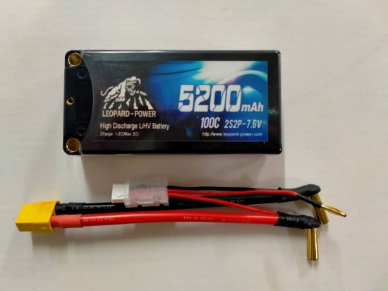 Picture of Leopard Power 2s HV 7.6v 5200mah 100c Lipo Battery with XT60- Shorty HS