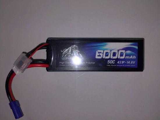 Picture of Leopard Power 4s 14.8v 6000mah 50c Lipo Battery with EC5- HS