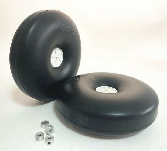 Picture of Dynam DY51551-4.2mm Ultra-wearable 140mm ( 5.5'' ) Big Smooth Rubber Tire & Wheels