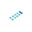 Picture of Spektrum SPMA1300 Radio Blue Switch Nuts (8) & Wrench