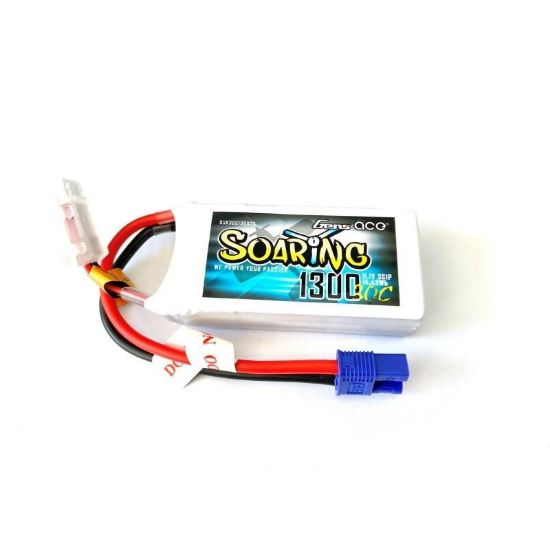 Picture of Gens Ace GA1300-3S30-S-EC3 1300mAh 3S 11.1v EC3 Plug XH Balance Soaring Series