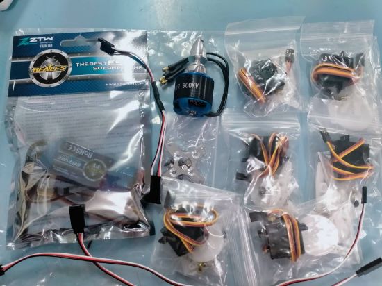Picture of Dancing Wings Ultra Stick 1.4m Electronics Combo- Motor, ESC & 6 servos (DW Combo)
