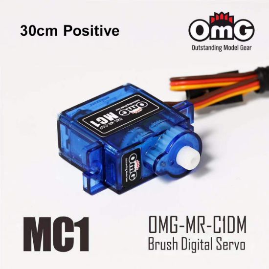 Picture of OMG A-MC1P-30cm 9g Plastic Gear Micro Size Positive Servo w/ 30cm Servo Cable