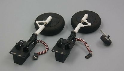 Picture of Dynam F4U-06 Retract Landing Set with Wheels and Tail Wheel Parts 