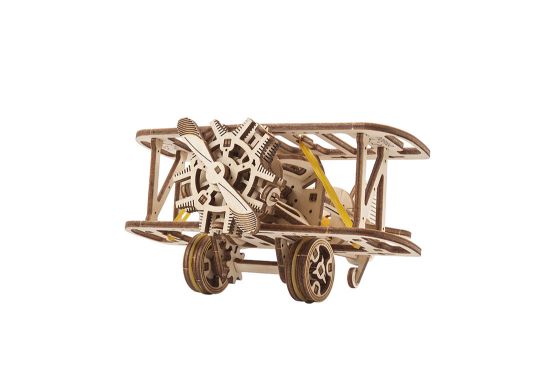 Picture of UGEARS 121386 Mini-Biplane mechanical model kit