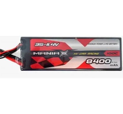 Picture of Maniax Power 3S-11.4V 8400mAh 100C HV Car Lipo Pack (Hard Case) EC5
