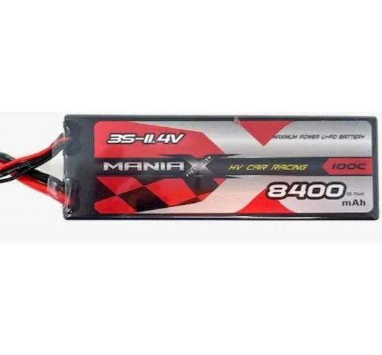 Picture of Maniax Power 3S-11.4V 8400mAh 100C HV Car Lipo Pack (Hard Case) EC5