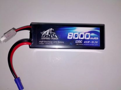 Picture of Leopard Power 2s HV 7.6v 8000mah 120c Lipo Battery with XT60- HS 