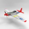 Picture of Volantex RC EXA76105RRB2 Mustang P51D RTF- Red 400mm