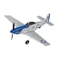 Picture of TOP RC Hobby TOP097B Mini P-51D RC Warbird Airplane RTF 450mm-  Blue